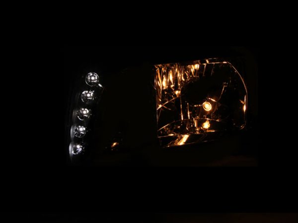 ANZO 2001-2011 Ford Ranger Crystal Headlight Chrome w Corner Lights (OE Replacement) For Sale - Image 5