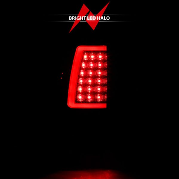ANZO 1999-2002 Chevy Silverado 1500 LED Taillights Plank Style Black w Smoke Lens Fashion - Image 4