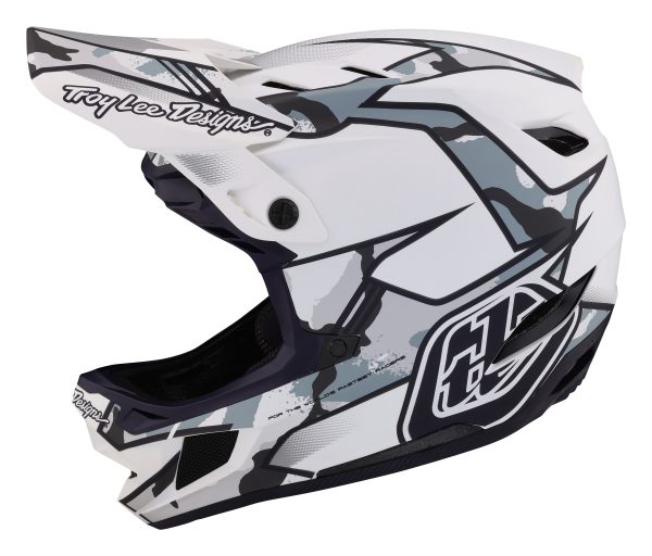 Troy Lee Designs D4 Composite Full Face Helmet with MIPS - Matrix Camo - White - 2023 Cheap - Image 2